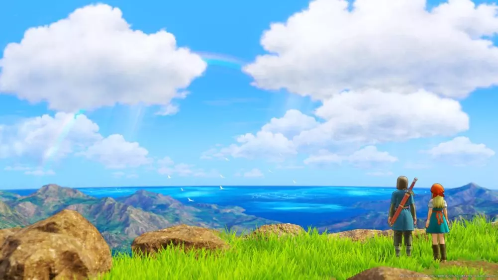 A beautiful landscape from Dragon Quest XI